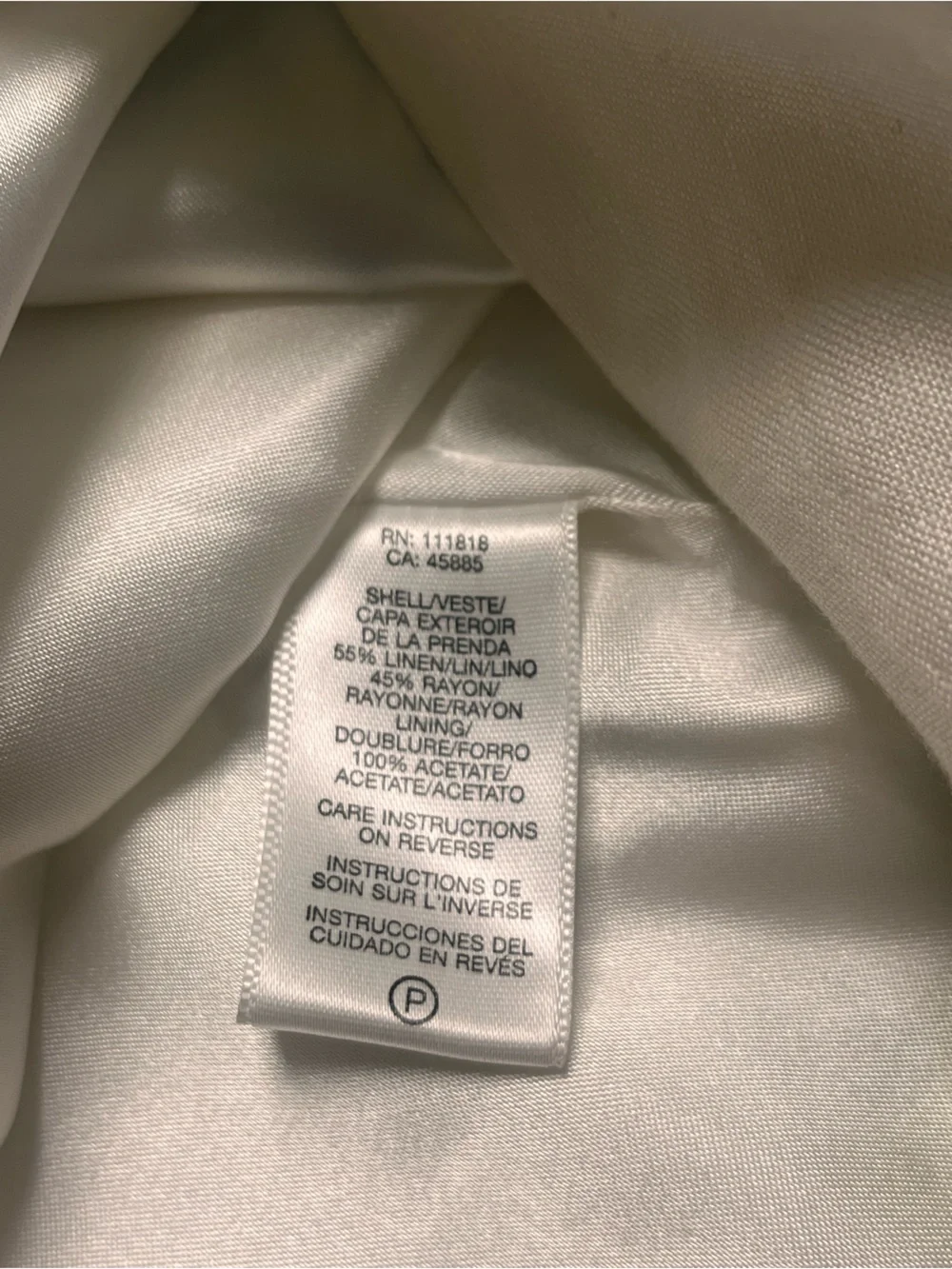 Michael Kors Cream Mini Skirt with Blue & Green Floral Embroidery